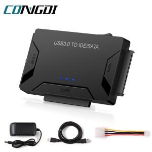 USB 3.0-SATA IDE 하드 디스크 어댑터 노트북 데스크탑 용 2.5/3.5 인치 HDD SSD 광학 드라이브 데이터 전