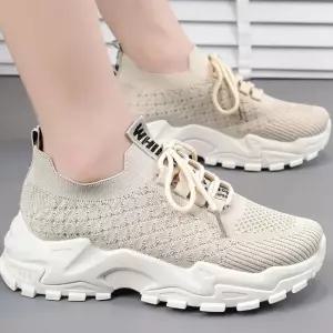 여성 키높이 어글리슈즈 메쉬 운동화 레터링 스니커즈 메쉬운동화 가벼운운동화