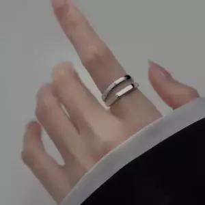 두줄 클래식 포어링 볼드 실버 반지 패션반지 레이어드링 링반지 반지세트 데일리반지