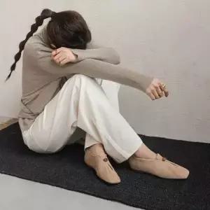 엘럽 여사친 빈티지 슈즈로 플랫 날씬해 양가죽 보임 박템5