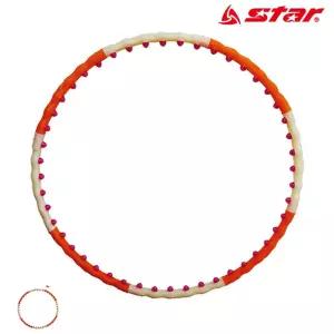 뱃살훌라후프 스마트 지압 뱃살 어린이 실내 꽈배기 무소음 대형 훌라후프 S로즈 1.2kg [BOF66112]