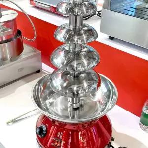 초콜릿 분수 기계 치즈 상업용 퐁듀 홈파티 멜팅기 3단