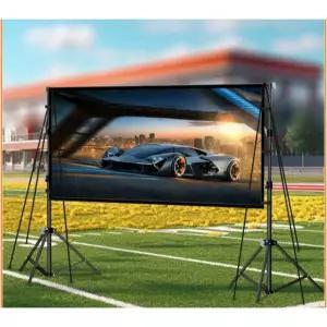 캠핑용 족자 스크린 세트 이동식 투영막 야외 족자형스크린 와이드 차량용 휴대 캠핑 빔