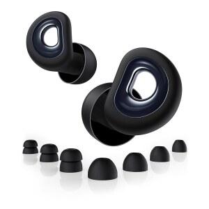 [미국배송] 수면 시 50DB 소음 제거용 이어 플러그 7가지 팁 콘서트 감소를 위한 0.1온스 울트라컴포트 사이드 슬리퍼 포커스 코골이 실리콘 재사용 가능한 케이스 포함