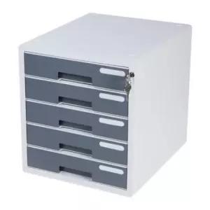 [문구/오피스] 사무공간 파일보관함 회색 5단 컬러문서정리함 책상정리