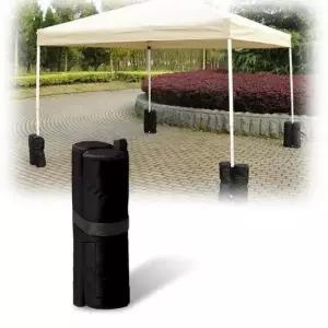 바람막이천막 캐노피 천막 지지대 베이스 폴대 고정 흙 모래주머니