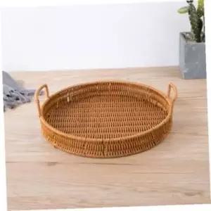 [SBD] 베스트 라탄짜임 원형바구니 과일바구니 원형 트레이 30cm