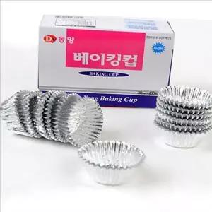 일회용 베이킹 컵 알루미늄 머핀 컵 오븐 종이 미니