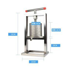 한약 착즙기 벌꿀 압착기 스텐 휴대용 즙짜는기계 수동