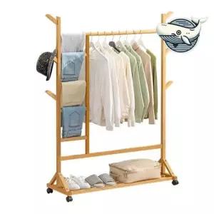 1인용행거 원목 멀티 스탠드 행거 바지 수납 옷 정리대