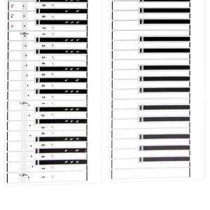 피아노건반종이 운지법 롤 키보드 방수 페이퍼 연습지 초보 피아노 88키 교구