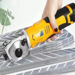 원단 절단기 전동 가죽 재단가위 카펫 원형 가위 의류 컷팅기