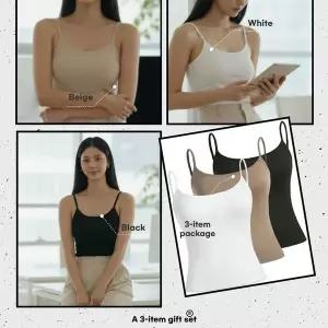 댄디코이라 민소매 티셔츠3종세트 끈니시 민소매티셔츠 레이어드