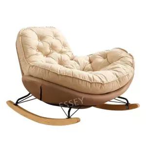 체어 찻집 스툴 거실 우드 안락 양반다리 좌식 구름  오렌지 낮은 흔들의자