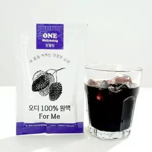 오디즙 원웰빙 고창 하늘수 오디즙 100 원액 파우치 60팩 100ml 60개