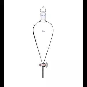 2000ml 24/40 실험실 유리 배형 분리 깔때기 직선 튜브 2L 배 모양 유리 스톱콕 포함