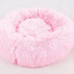 [반려] 강아지 방석 50cm 핑크 고양이도넛쿠션 강아지하우스쿠션 고양이침대 애견쿠션침대 강아지방석