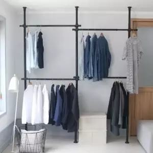 헹거 천장 기둥식 행거 4단 38파이 인테리어 견고한