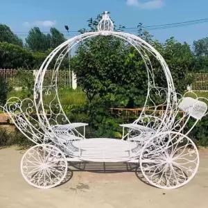 기둥 결혼식 화이트 호박차 웨딩사진 철제 촬영 웨딩 소품