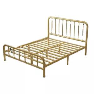 침대 골드 프레임 블랙 매트리스 받침대 철제