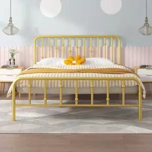 철제 침대프레임 강한 구조 더블 내구성 견고한 싱글 금속침대 프레임