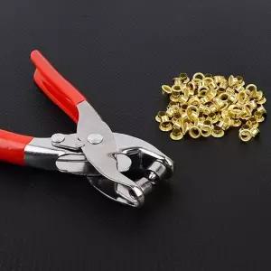 아일렛핀 다용도 수공예 핀고정 아일렛 펀칭기 가방 가죽 공예 부자재 뚫기 설치 금속 작업 공구