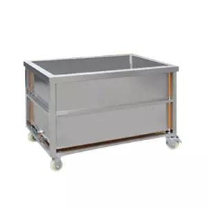 고깃집싱크대 업소용 바퀴 이동식 불림통 불판 설거지 사각 스텐 주방설비 석쇠 세척통 위생적