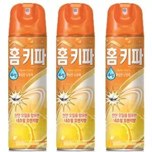 홈키파 오렌지향 수성 모기 스프레이 3개 캠핑 야외