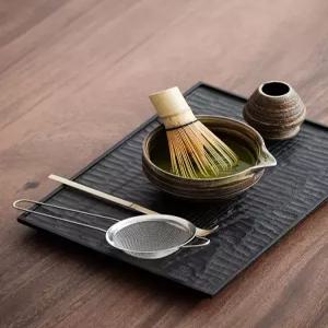 대나무 다기 세트 파우더 스푼 차선 브러시 말차 녹차