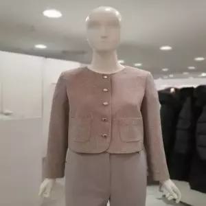 숲 SOUP 라운드넥 크롭 트위드 자켓 OC3JKQ3 491821