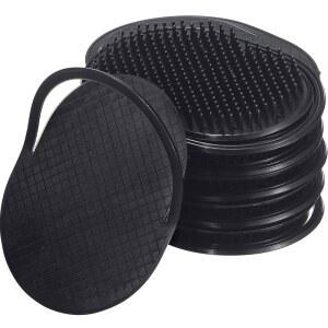 BBTO 12피스 소프트 휴대용 포켓 팜 빗 마사지 헤어 브러시 핸드 남성 반려동물 홈 오피스 여행용