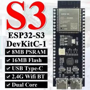ESP32-S3-DevKitC-1 Arduino 16MB 플래시 8MB PSRAM 44Pin CP2102 Type-C N16R8 ESP32 S3용 BT 2.4G Wifi