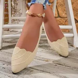 여사친 캐주얼 빅사이즈 봄가을 플랫 날개 단화 토시 뾰족코 사뿐 SPO마켓3