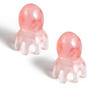 브루슬라드 2팩 마사지기 빗 스파 도구 마사지 스트레스 해소 포인트 지압 두통용 수동