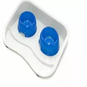 [반려] 애견 식기세트 소형 블루 애견식기 강아지물그릇 고양이물그릇