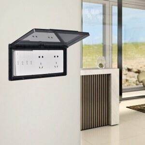 레스토랑 욕실 거실 주방용 커버 방수 보호대 야외 콘센트 패널 소켓