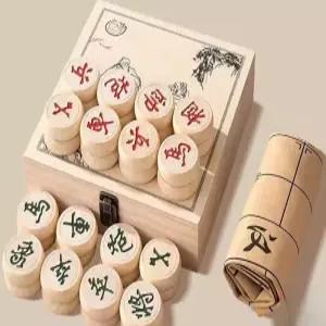 휴대용 대형 원목 장기 세트 2인용 보드게임 고급