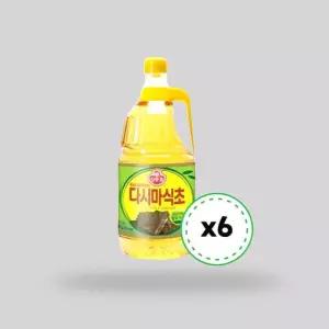 [오뚜기] 오뚜기 식초 다시마식초 1.8L x 6개