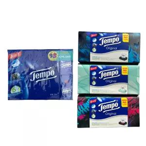 템포행키티슈 휴대용 포켓 4겹 10매 30개입+템포갑티슈 4겹 100매 3개입(총600매)