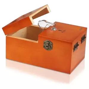 서프라이즈 나무 무용 상자 완전 조립 장난감 및  다크 우드 컬러