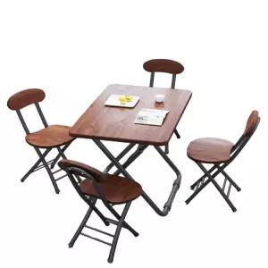 원룸 접이식 소형 책상 식탁 거실 간이 사무실 초경량 원목