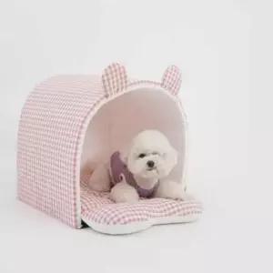 [반려] 강아지 하우스 레드 동물쿠션 고양이방석 강아지쇼파