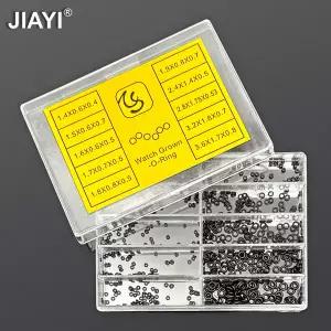 500Pcs 시계 O-링 세트 시계 크라운 수리 및 제조공 전문 도구를 방수 미니 고무 씰링 와셔