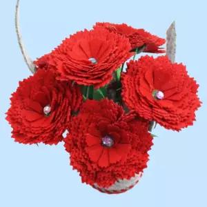 초등학생 DIY 펠트 카네이션 1인용 꽃바구니 만들기 키트 스승의날 어버이날 부모님 가정의달 감사 선물