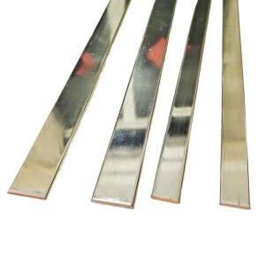 1개 길이 500mm T3 주석 도금 구리판 보라색 평판 두께 2mm 3mm 4mm 전도성 접지 버스바