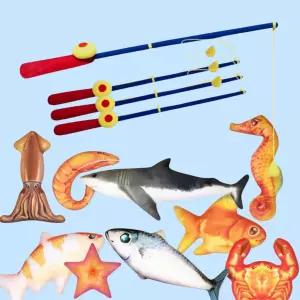 낚시대 물고기 세트 놀이 자연 탐구 누리 과정 교육 유치원 어린이집 교구 장난감 세트