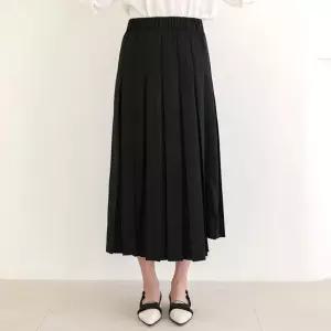 스칼렛 슬릿 주름 스커트