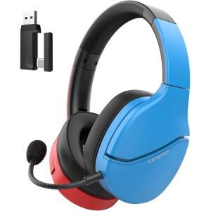 pc, , 스위치용 2.4ghz 무선 게이밍 3.5mm 5.0 ai 4-in-1 헤드셋, 노이즈 블루투스 헤드폰 series, 스테레오 사운드 탈착식 mac, 및 캔슬링 nintendo용 마이크, 모드, 3d 노트북, 유선