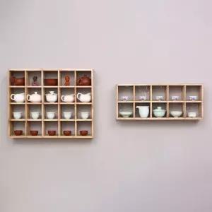 벽걸이 수납장 찻잔 다도 벽선반 원목 선반