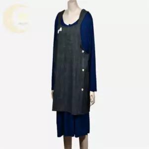 비비의잡화점 체크 리본 앞치마 단추앞치마